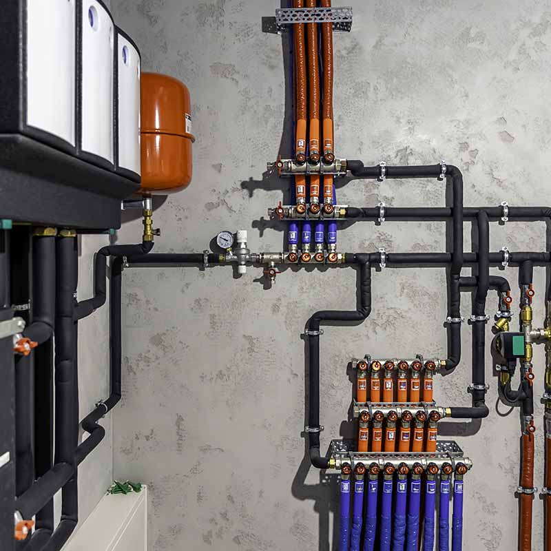 Installation de plomberie dans des locaux professionnels